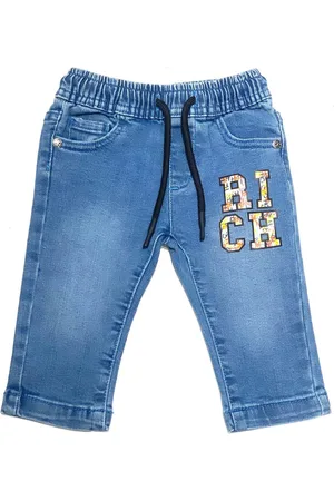 John Richmond Jeans neonato Cobamo con logo lavaggio blu