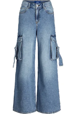 JJXX Jeans cargo con tasconi gamba larga lavaggio blu