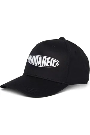 Dsquared2 Cappello unisex con visiera e logo bianco