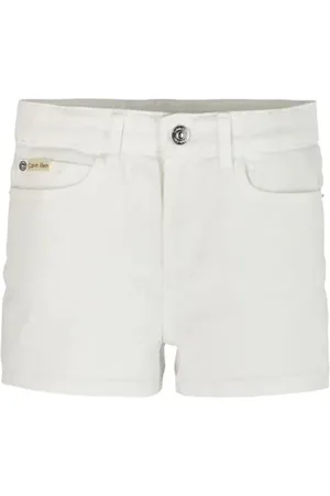 Calvin Klein Shorts vita alta in denim