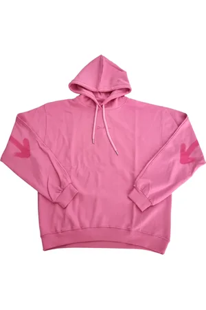 DISCLAIMER Felpa con cappuccio logata rosa