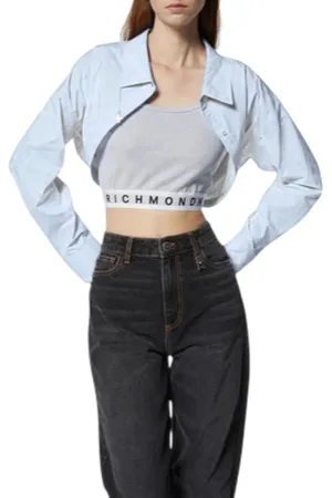 John Richmond Camicia Bender crop con logo