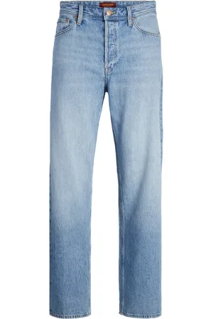 JACK & JONES Jeans gamba dritta Ieddie lavaggio blu
