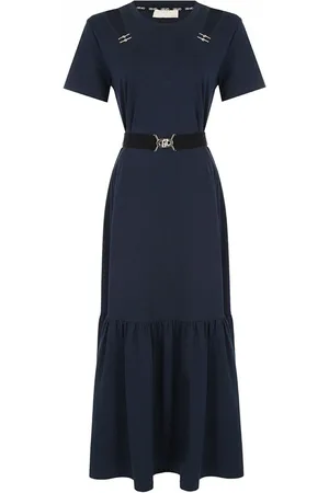 Liu Jo Abito midi in jersey con cut out e cintura