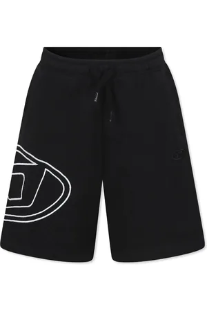Diesel Shorts in felpa con maxi logo iconico