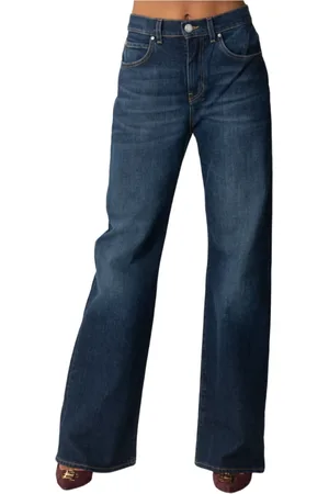 Pinko Jeans Wanda gamba larga lavaggio blu scuro