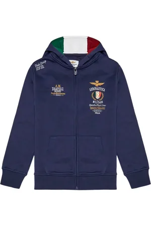 Aeronautica Militare Felpa con cappuccio e ricami