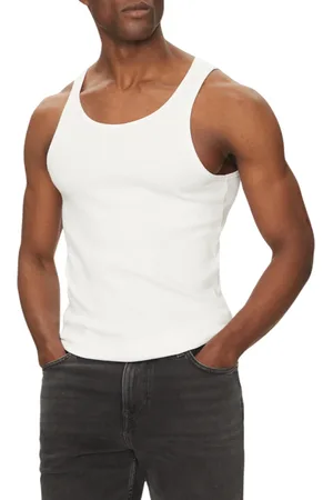 JACK & JONES Canotta in cotone a costine