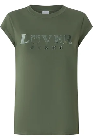 Pinko T-shirt Marrakech manica corta con logo militare