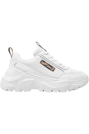 Roberto Cavalli Sneakers in pelle fondo Casper con logo