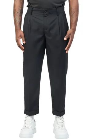 John Richmond Pantaloni Rinesti con pinces gamba slim