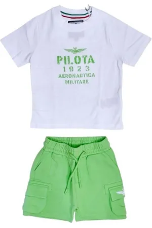 Aeronautica Militare Completo T-shirt e bermuda bianco verde