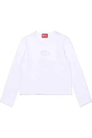 Diesel T-shirt manica lunga con logo iconico