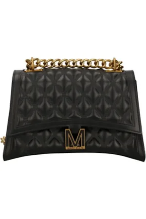 MARC ELLIS Borsa Flat Rhombus M nero oro
