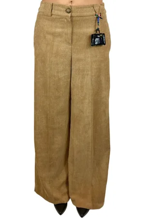 TENSIONE IN Pantaloni gamba larga in velluto