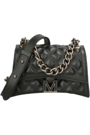 MARC ELLIS Borsa Flat Rhombus S nero argento