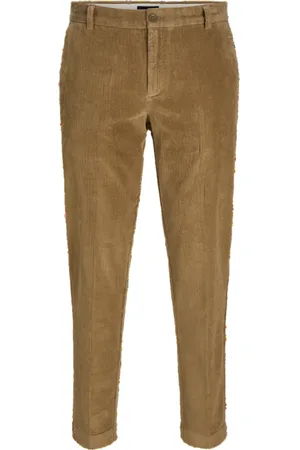 JACK & JONES Pantaloni in velluto a coste stace marroni
