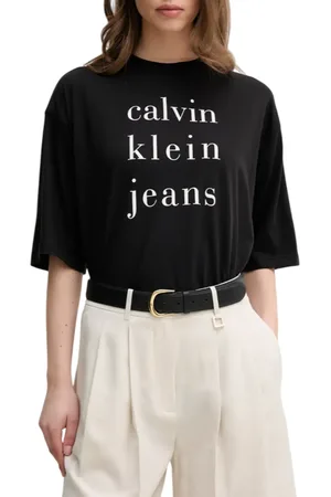 Calvin Klein T-shirt in jersey con maxi logo