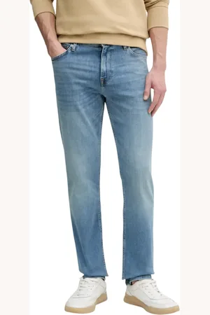 Tommy Hilfiger Jeans gamba dritta Denton lavaggio blu