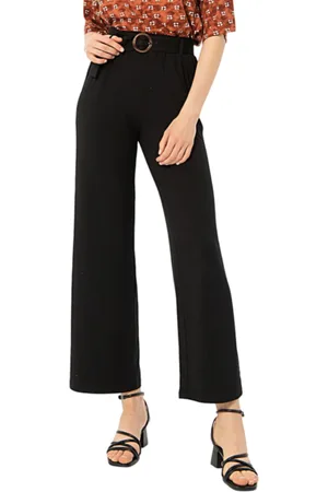SURKANA Pantaloni vita alta con cintura