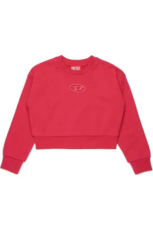 Diesel Felpa crop Straslium con logo cut out