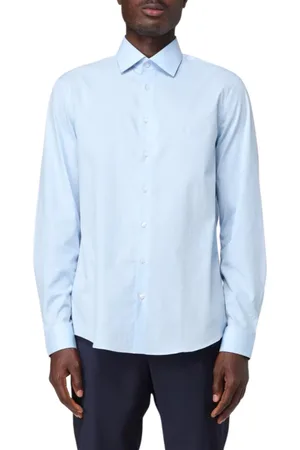 Calvin Klein Camicia manica lunga in cotone celeste