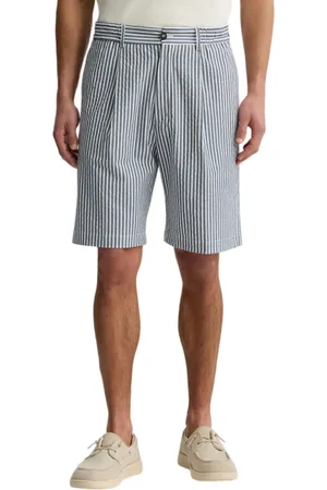 Liu Jo Bermuda a righe con pinces bianco blu