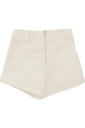 Pinko Shorts con zip latte