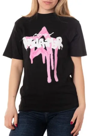 DISCLAIMER T-shirt maniche corte con maxi stampa logo
