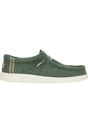 Hey dude Mocassini Wally in juta verde