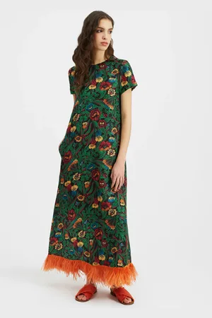 La DoubleJ Swing Dress (With Feathers)