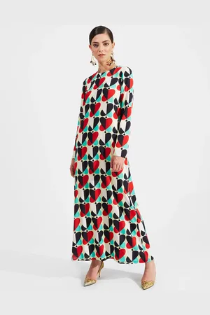 La DoubleJ Long Sleeve Swing Dress