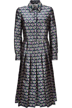 La DoubleJ Embroidered Chemisier Dress