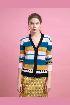 La DoubleJ Striped Cardigan in
