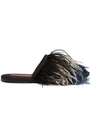 La DoubleJ Feather Slipper