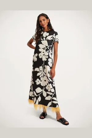La DoubleJ Swing Dress (With Feathers)