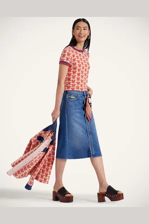 La DoubleJ The Button Front Vagabond Midi Skirt