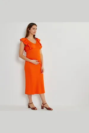 La Redoute Abito Premaman Senza Maniche Con Volants In Jersey Donna Taglie S