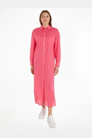 Tommy Hilfiger Abito-chemise Lungo Con Bottoni Donna Taglie 38 (IT) - 34 (FR)