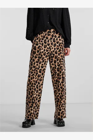 Pieces® Pantaloni Leopardati, Vita Alta Donna Taglie XS