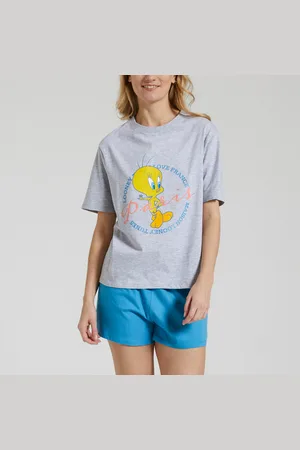 LOONEY TUNES Pigiama Corto Maniche Corte Titi Donna Taglie S