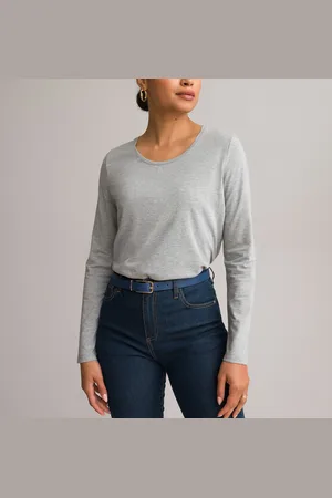 ANNE WEYBURN T-shirt Scollo Rotondo Maniche Lunghe Donna Taglie 42/44 (IT) - 38/40 (FR)