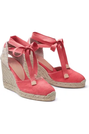 Castaner Espadrillas Con Zeppa In Tela Chiara Donna Taglie 40