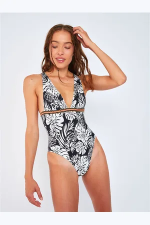 Banana Moon Costume Intero Scollato Odalis Donna Taglie 40 (IT) - 36 (FR)