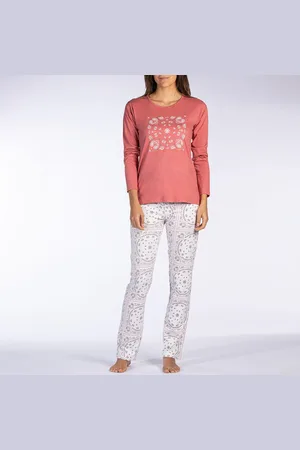Melissa Brown Pigiama Lungo In Jersey Donna Taglie XXL