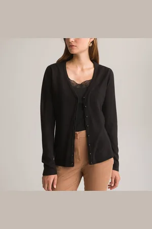 ANNE WEYBURN Cardigan Con Scollo A V, Morbido Tessuto A Maglia Donna Taglie 38/40 (IT) - 34/36 (FR)