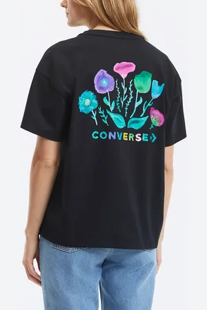 Converse T-shirt Floral Graphic Tee Taglio Ampio Donna Taglie XS