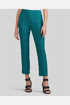 IKKS Pantaloni Dritti Fluidi Stampa Grafica Donna Taglie 44 (IT) - 40 (FR)