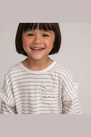 La Redoute T-shirt Maniche Lunghe A Righe Bambina Taglie 6 mesi - 67 cm