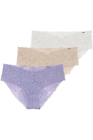 Dorina Confezione Da 3 Culotte Pizzo Lana Donna Taglie S